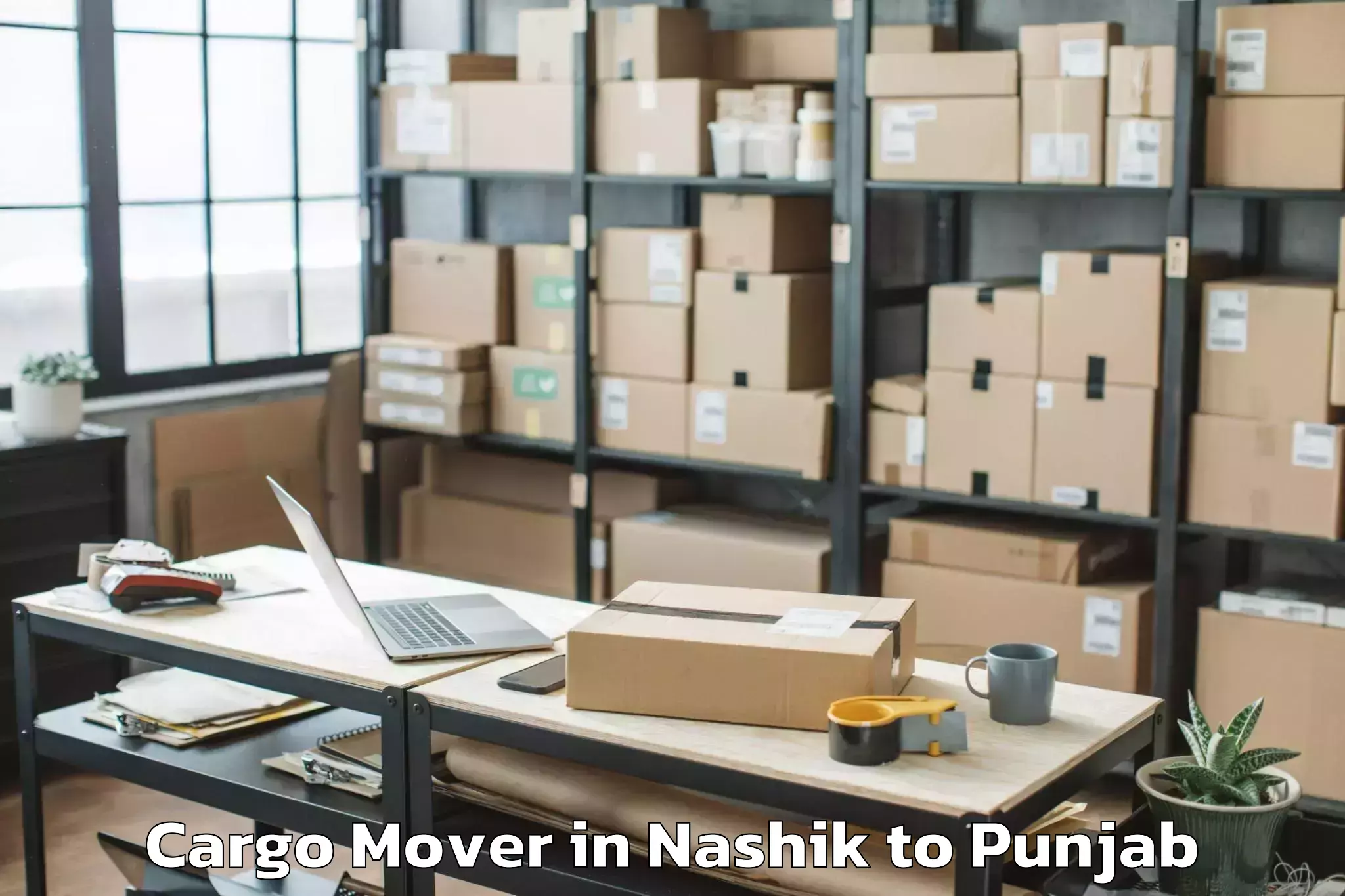 Book Nashik to Mukerian Cargo Mover Online